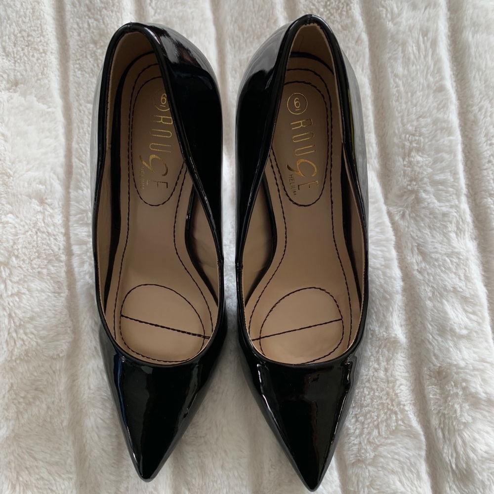 High heel patent Black heels